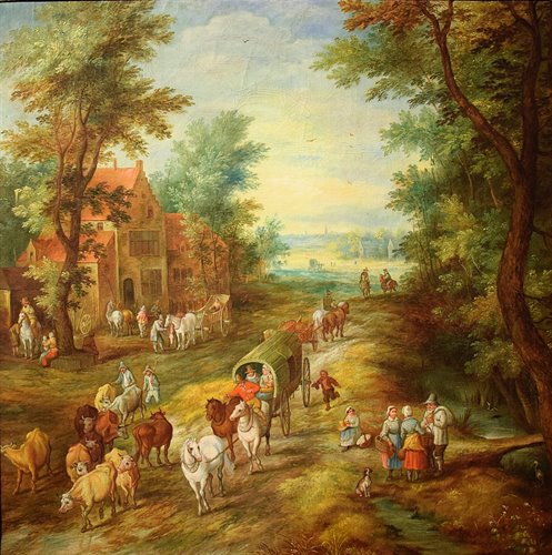 "Fairytale Landscapes with Figures in the Forest"